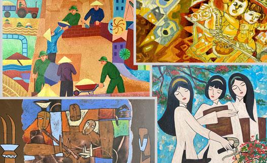 Tác phẩm mỹ thuật tham dự xét giải thưởng Văn học Nghệ thuật  Quảng Trị năm 2021